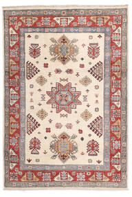  Orientalisk Kazak Fine Matta 125X178 Beige/Brun Ull, Afghanistan Carpetvista