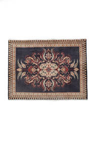  Oriental Keshan Rug 75X98 Black/Brown Wool, Persia/Iran Carpetvista
