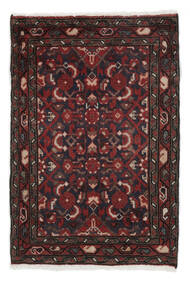  65X99 Hamadan Rug Black/Dark Red Persia/Iran Carpetvista