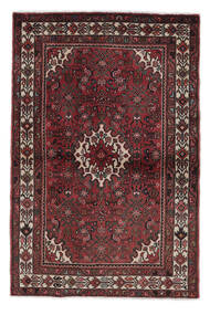  106X159 Hosseinabad Rug Black/Dark Red Persia/Iran Carpetvista