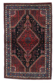  Persischer Toiserkan Teppich 97X156 Schwarz/Dunkelrot (Wolle, Persien/Iran)