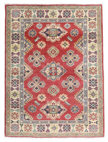 121X163 Kazak Fine Rug Oriental Dark Red/Beige (Wool, Afghanistan) Carpetvista