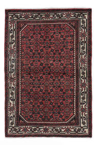  Persian Hamadan Rug 110X165 Black/Dark Red (Wool, Persia/Iran)
