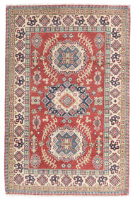  Kazak Fine Rug 122X184 Wool Dark Red/Beige Small Carpetvista