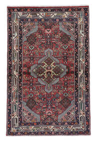 絨毯 オリエンタル ハマダン 103X157 ブラック/ダークレッド (ウール, ペルシャ/イラン)