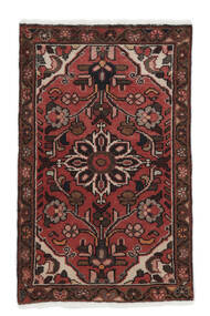 56X88 Lillian Rug Oriental Black/Dark Red (Wool, Persia/Iran) Carpetvista