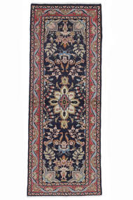 75X197 Mehraban Teppich Orientalischer Läufer Schwarz/Braun (Wolle, Persien/Iran) Carpetvista