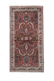 絨毯 オリエンタル リリアン 65X126 ダークレッド/ブラック (ウール, ペルシャ/イラン)