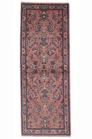  Sarouk Rug 80X214 Persian Wool Dark Red/Black Small Carpetvista