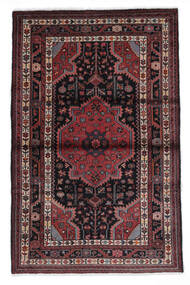  Persischer Toiserkan Teppich 107X164 Schwarz/Dunkelrot (Wolle, Persien/Iran)