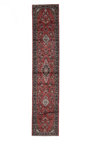  Persian Mehraban Rug 81X398 Black/Dark Red Carpetvista