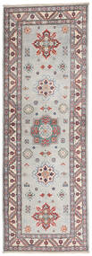  Orientalisk Kazak Fine 83X232 Hallmatta Grå/Mörkröd Ull, Afghanistan Carpetvista