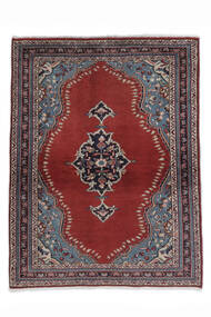 絨毯 ペルシャ サルーク 104X136 ダークレッド/ブラック (ウール, ペルシャ/イラン)