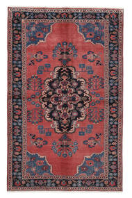  Senneh Fine Rug 145X231 Persian Wool Dark Red/Black Small Carpetvista