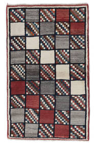 絨毯 ペルシャ カシュガイ 87X144 ブラック/ダークレッド (ウール, ペルシャ/イラン)