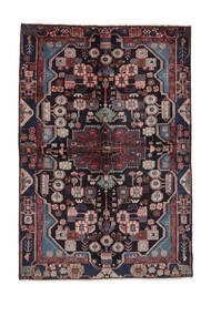  Nahavand Rug 151X222 Persian Wool Black/Dark Red Small Carpetvista
