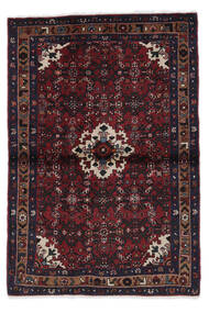  Oriental Hosseinabad Rug 107X156 Black/Dark Red Wool, Persia/Iran Carpetvista