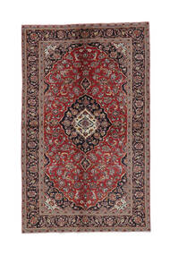  Itämainen Keshan Matot Matto 145X238 Tummanpunainen/Musta Villa, Persia/Iran Carpetvista