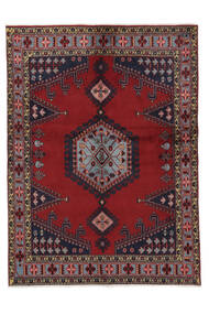 151X205 絨毯 オリエンタル ウィス ブラック/ダークレッド (ウール, ペルシャ/イラン) Carpetvista