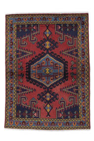 106X149 絨毯 ウィス オリエンタル ブラック/ダークレッド (ウール, ペルシャ/イラン) Carpetvista