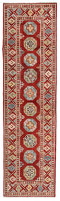 80X295 Tapete Kazak Fine Oriental Passadeira Vermelho Escuro/Castanho (Lã, Afeganistão) Carpetvista