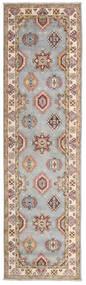  Orientalischer Kazak Fine Teppich 86X298 Läufer Braun/Grau Wolle, Afghanistan Carpetvista