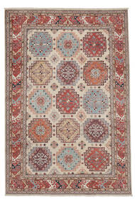 202X294 Kazak Fine Teppich Orientalischer Braun/Dunkelrot (Wolle, Afghanistan) Carpetvista