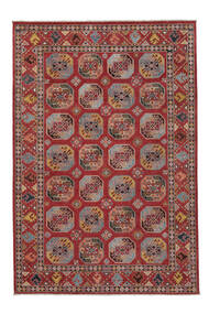 Tappeto Orientale Kazak Fine 203X298 Rosso Scuro/Marrone (Lana, Afghanistan)