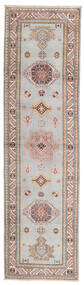  Kazak Fine Rug 83X294 Wool Brown/Grey Small Carpetvista