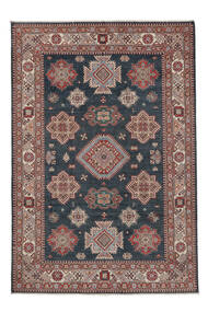201X297 Kazak Fine Teppich Orientalischer Schwarz/Braun (Wolle, Afghanistan) Carpetvista