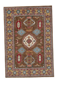  Orientalischer Kazak Fine Teppich 198X291 Braun/Schwarz Wolle, Afghanistan Carpetvista