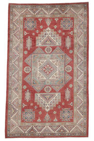 197X323 Kazak Fine Rug Oriental Brown/Dark Red (Wool, Afghanistan) Carpetvista