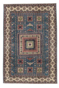 絨毯 オリエンタル カザック Fine 183X267 ブラック/ダークレッド (ウール, アフガニスタン)