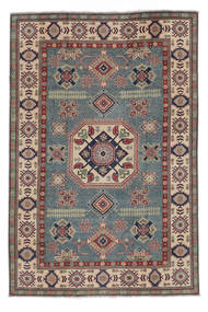 184X270 Kazak Fine Rug Oriental Dark Grey/Dark Red (Wool, Afghanistan) Carpetvista