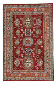 201X304 Kazak Fine Rug Oriental Dark Red/Brown (Wool, Afghanistan) Carpetvista