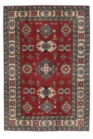 Kazak Fine Teppich 204X304 Dunkelrot/Schwarz Wolle, Afghanistan Carpetvista
