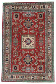  198X302 Kazak Fine Rug Dark Red/Brown Afghanistan Carpetvista