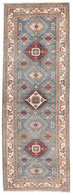  Oriental Kazak Fine Rug 84X236 Runner
 Dark Grey/Dark Red Wool, Afghanistan Carpetvista