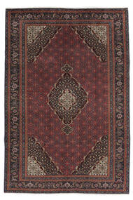 193X281 Ardebil Teppich Orientalischer Schwarz/Dunkelrot (Wolle, Persien/Iran) Carpetvista