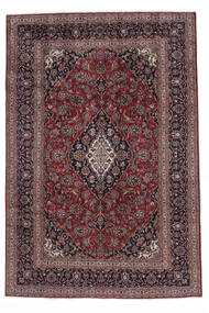 絨毯 マシュハド 195X290 ブラック/ダークレッド (ウール, ペルシャ/イラン)