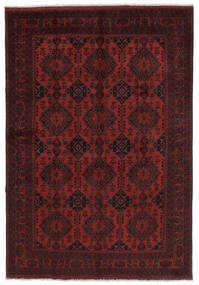 240X340 絨毯 オリエンタル アフガン Khal Mohammadi ブラック/ダークレッド (ウール, アフガニスタン) Carpetvista