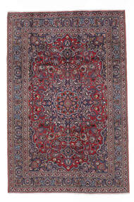  Orientalsk Mashad Teppe 196X294 Mørk Rød/Svart Ull, Persia/Iran Carpetvista