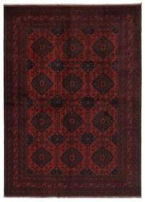  Afghan Khal Mohammadi Covor 249X338 Lână Negru/Dark Red Mare Carpetvista