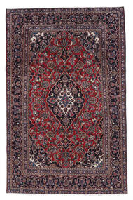 Tapete Mashad 189X298 Preto/Vermelho Escuro (Lã, Pérsia/Irão)