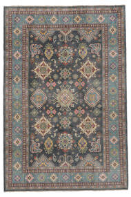 絨毯 オリエンタル カザック Fine 200X296 ダークグレー/茶色 (ウール, アフガニスタン)