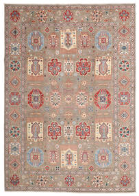  Kazak Fine Rug 249X349 Wool Brown/Beige Large Carpetvista