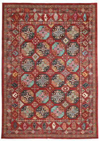 Tapete Shabargan 279X383 Vermelho Escuro/Castanho Grande (Lã, Afeganistão)