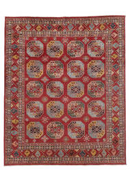 242X296 Tapete Kazak Fine Oriental Vermelho Escuro/Castanho (Lã, Afeganistão) Carpetvista