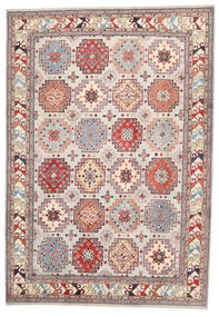 244X352 Kazak Fine Teppich Orientalischer Braun/Beige (Wolle, Afghanistan) Carpetvista