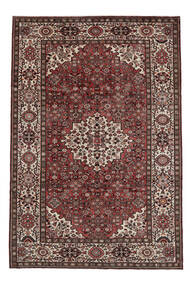  Hosseinabad Rug 218X325 Persian Wool Black/Dark Red Carpetvista